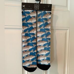 Bass Socks, Fish Socks, Men Crew Socks Fits 6-13, Fun Novelty Men Socks, ODD SOX